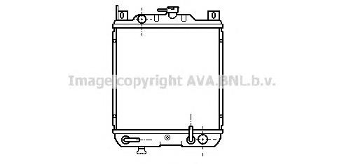 Radiador de esfriamento de motor 550077 NRF