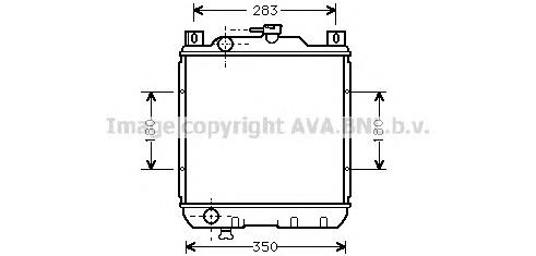 Radiador de esfriamento de motor para Suzuki Swift I AA