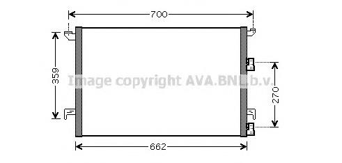 Radiador de aparelho de ar condicionado General Motors 12793295