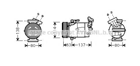 Compressor de aparelho de ar condicionado Nissan/Infiniti CSV617 preço, a partir de 96,69 USD