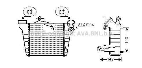 Radiador de intercooler 6Q0145805E VAG