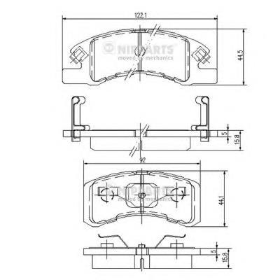 Compre 4605B005 Mitsubishi Sapatas do freio dianteiras de disco