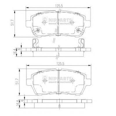 Sapatas do freio dianteiras de disco Mazda D0YN3328Z preço, a partir de 23,14 USD