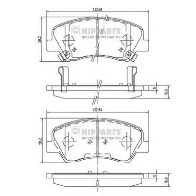 Compre 58101A6A02 Hyundai/Kia Sapatas do freio dianteiras de disco