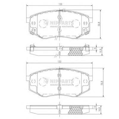 Compre 58101C1A00 Hyundai/Kia Sapatas do freio dianteiras de disco