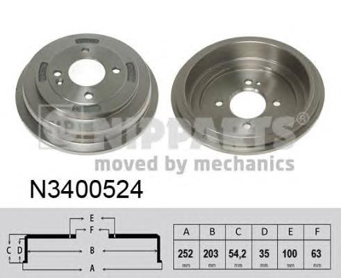 584111R000 Hyundai/Kia Tambor do freio traseiro