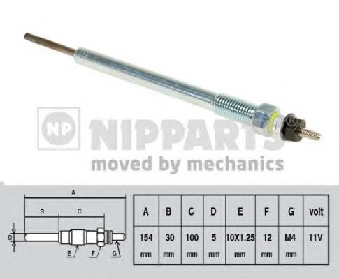 Vela de incandescência 243G0019 Ridex
