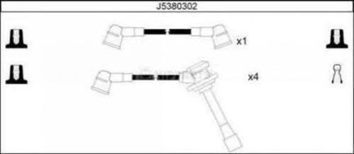 Fios de alta voltagem, kit 0K9A218140 Hyundai/Kia