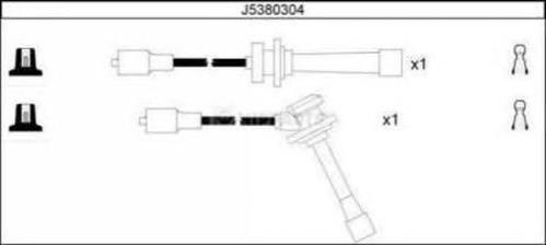 0K24718180A Hyundai/Kia Fios de alta voltagem, kit