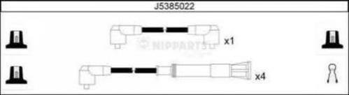 J5385022 Nipparts Fios de alta voltagem, kit
