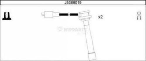 Fios de alta voltagem, kit ADK81612 Blue Print