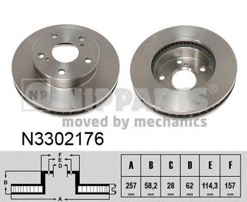 435120K010 Toyota Disco do freio dianteiro
