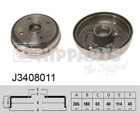 Tambor do freio traseiro Suzuki 4351184040 preço, a partir de 52,56 USD
