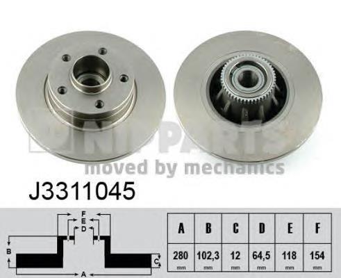 Compre 93161254 Opel Disco do freio traseiro