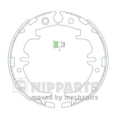 Sapatas do freio de estacionamento 4655048010 Toyota