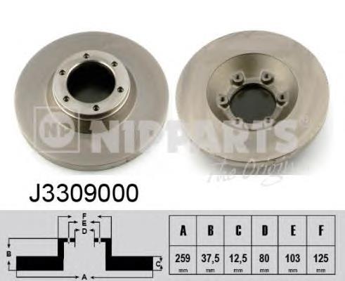 8942231990 Isuzu Disco do freio dianteiro