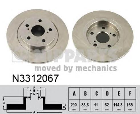 Compre DP240C Japan Parts Disco do freio traseiro