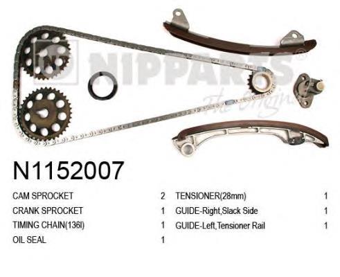 KDK204 Japan Parts Cadeia do mecanismo de distribuição de gás, kit