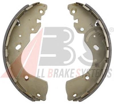 Sapatas do freio traseiras de tambor AB312200BA Ford