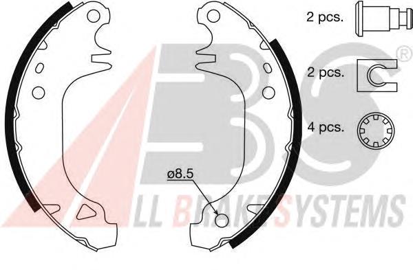 Sapatas do freio traseiras de tambor Peugeot/Citroen 00004241L3 preço, a partir de 14,65 USD