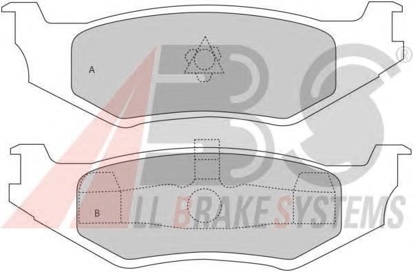 Compre K05080896AB Fiat/Alfa/Lancia Sapatas do freio traseiras de disco