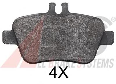 Compre P50091X Brembo Sapatas do freio traseiras de disco