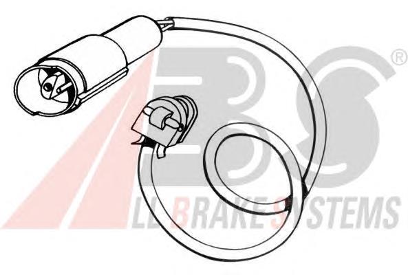 Sensor dianteiro de desgaste das sapatas do freio GIC113 TRW