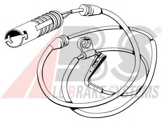 Sensor dianteiro de desgaste das sapatas do freio 39566 ABS