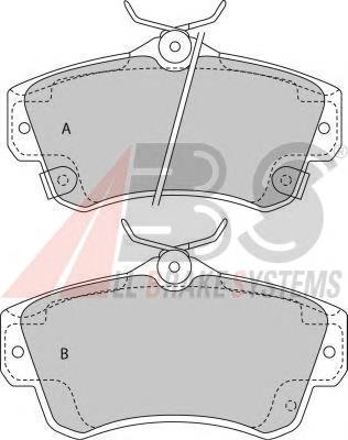 Sapatas do freio dianteiras de disco Chrysler V1013843AF preço, a partir de 24,24 USD