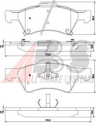 Compre VE101216 Chrysler Sapatas do freio dianteiras de disco