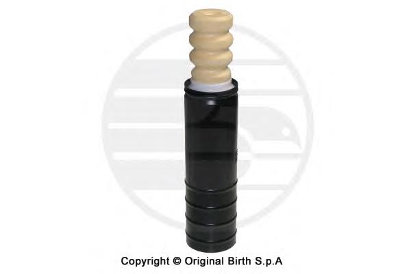 Pára-choque (grade de proteção) de amortecedor traseiro + bota de proteção Metalcaucho 07879