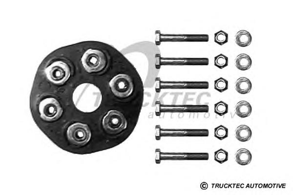 0234003 Trucktec Acoplamento elástico dianteiro do veio de transmissão
