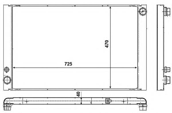 Radiador de esfriamento de motor VAG 4E0121251D preço, a partir de 247,38 USD