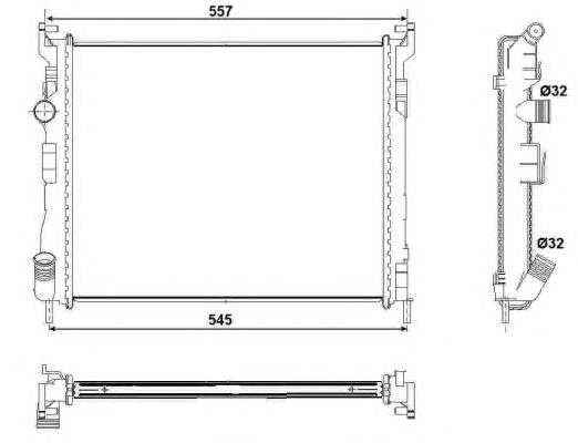53032 NRF Radiador de esfriamento de motor