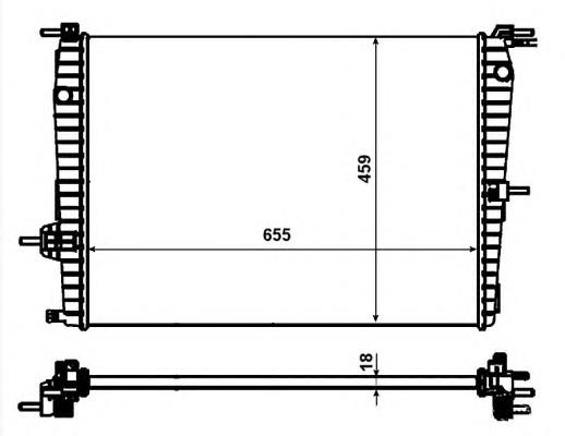 53011 NRF Radiador de esfriamento de motor