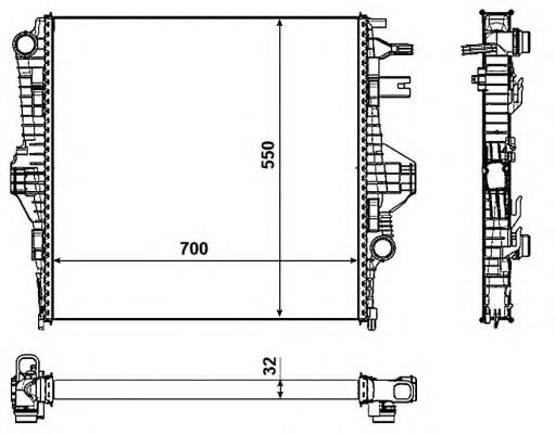 Radiador de esfriamento de motor VAG 95810613210 preço, a partir de 200,90 USD