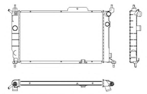 Radiador de esfriamento de motor 1300147 Opel
