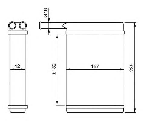 52221 NRF Radiador de forno (de aquecedor)