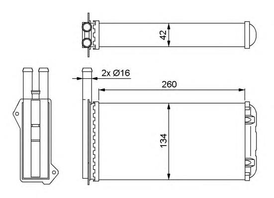 Radiador de forno (de aquecedor) NRF 52220 preço, a partir de 29,14 USD