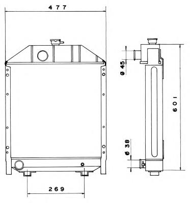 Radiador de esfriamento de motor Massey Ferguson 1824627M91 preço, a partir de 188,01 USD