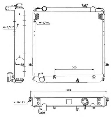 52185 NRF Radiador de esfriamento de motor