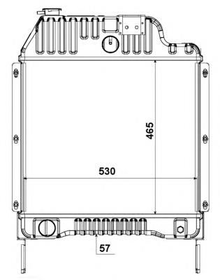 Radiador de esfriamento de motor NRF 52181