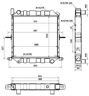 Compre 52244 NRF Radiador de esfriamento de motor