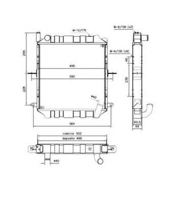 52244 NRF Radiador de esfriamento de motor