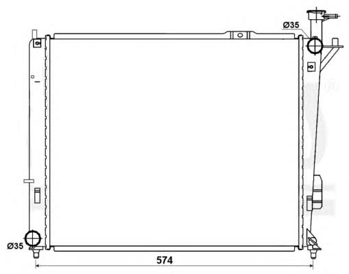 53174 NRF Radiador de esfriamento de motor