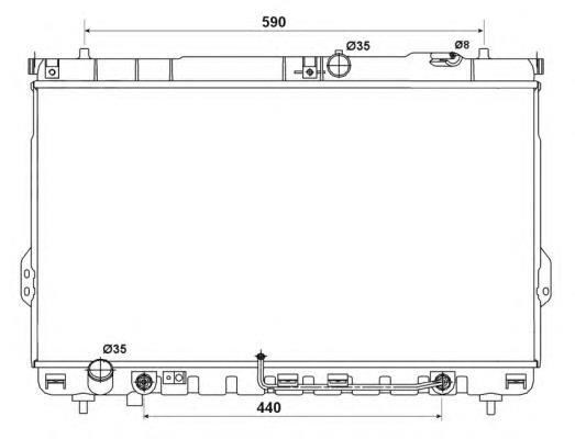 53161 NRF Radiador de esfriamento de motor