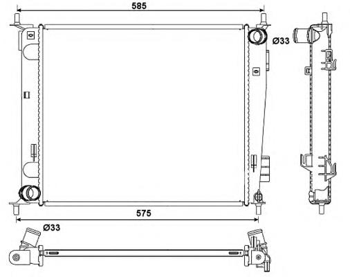 53057 NRF Radiador de esfriamento de motor