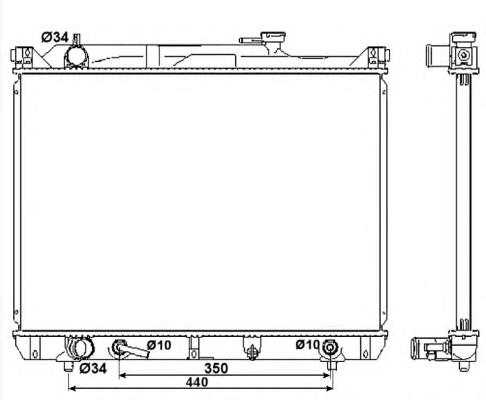 53037 NRF Radiador de esfriamento de motor