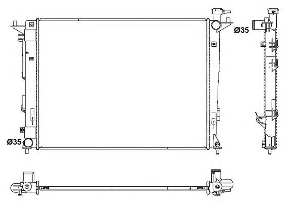 Radiador de esfriamento de motor NPS K156A38 preço, a partir de 128,56 USD