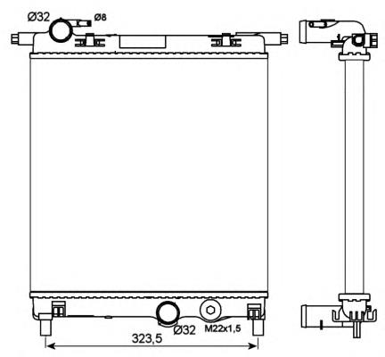 Compre 53102 NRF Radiador de esfriamento de motor